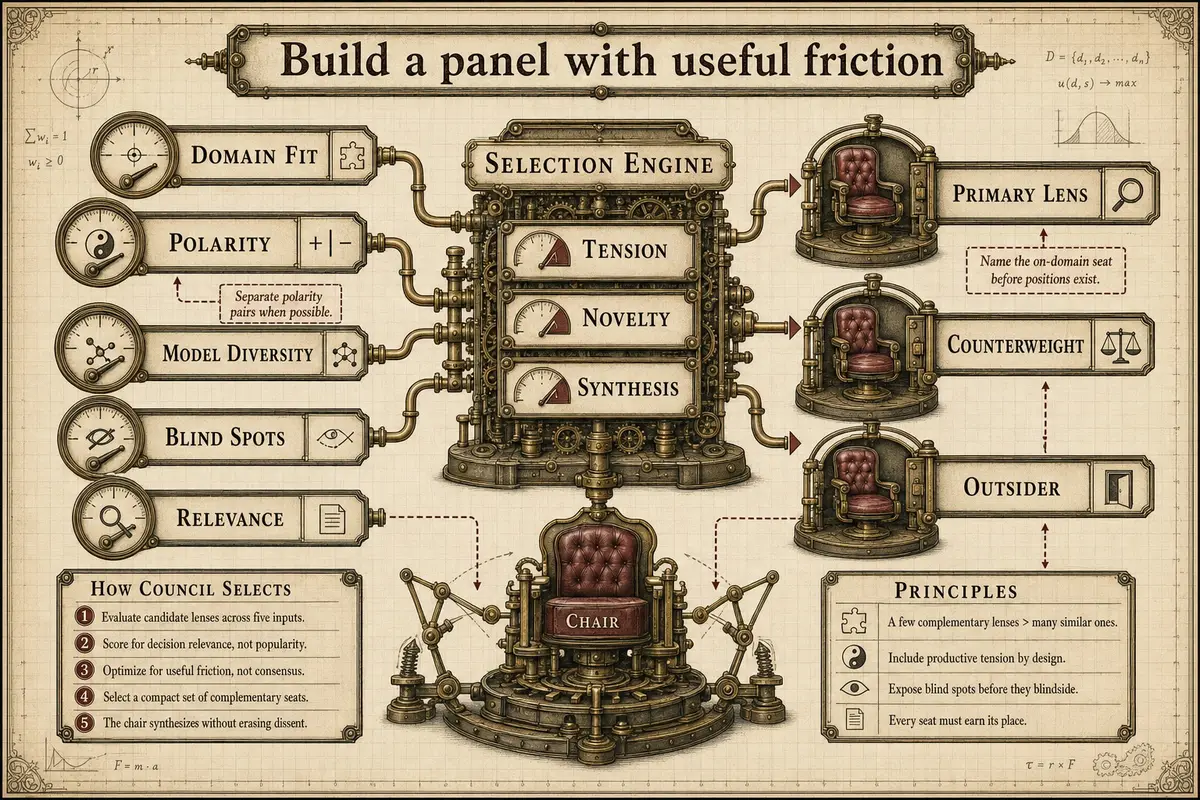 Choosing which personas sit on a panel