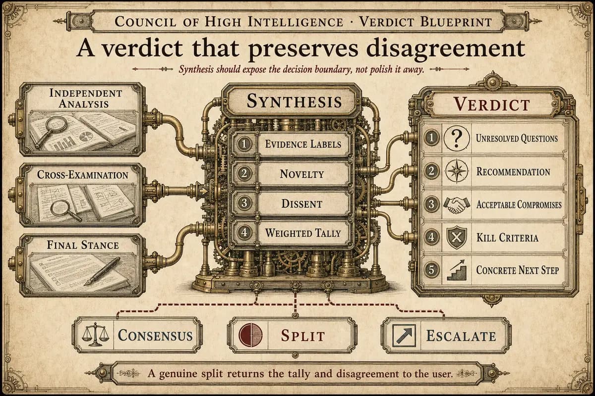 How individual positions resolve into a verdict